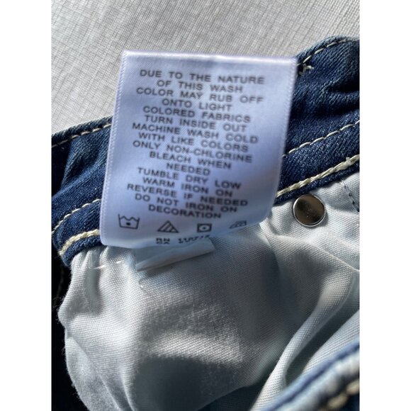 Vigoss Womens Skinny Jeans Size 0 Distressed Denim With American Flag Pockets & - Picture 7 of 8